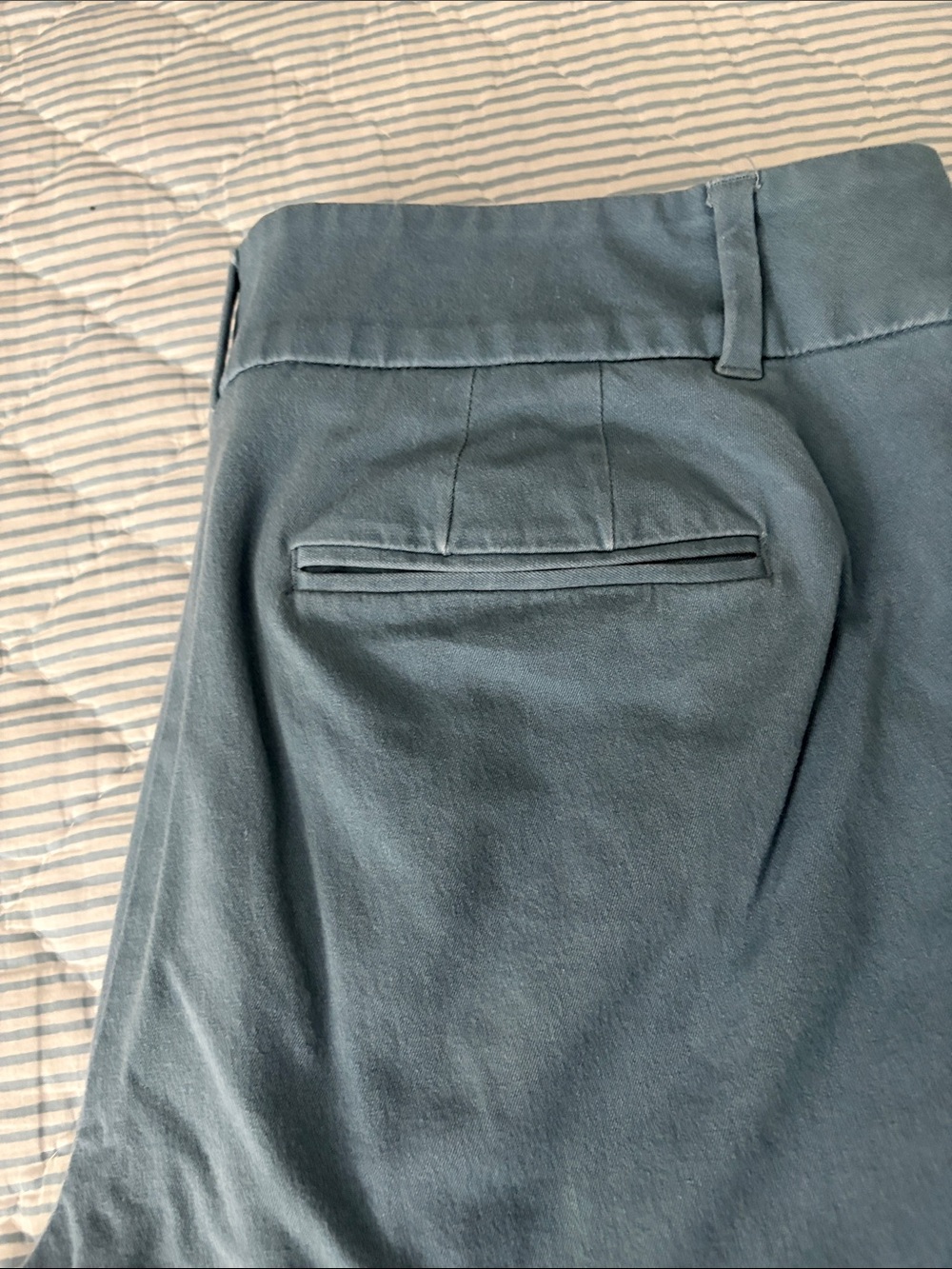 LOFT Ankle Cropped Pants in Slate Blue - Picture 5 of 5